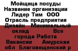 Мойщица посуды › Название организации ­ Лидер Тим, ООО › Отрасль предприятия ­ Дизайн › Минимальный оклад ­ 16 000 - Все города Работа » Вакансии   . Амурская обл.,Благовещенский р-н